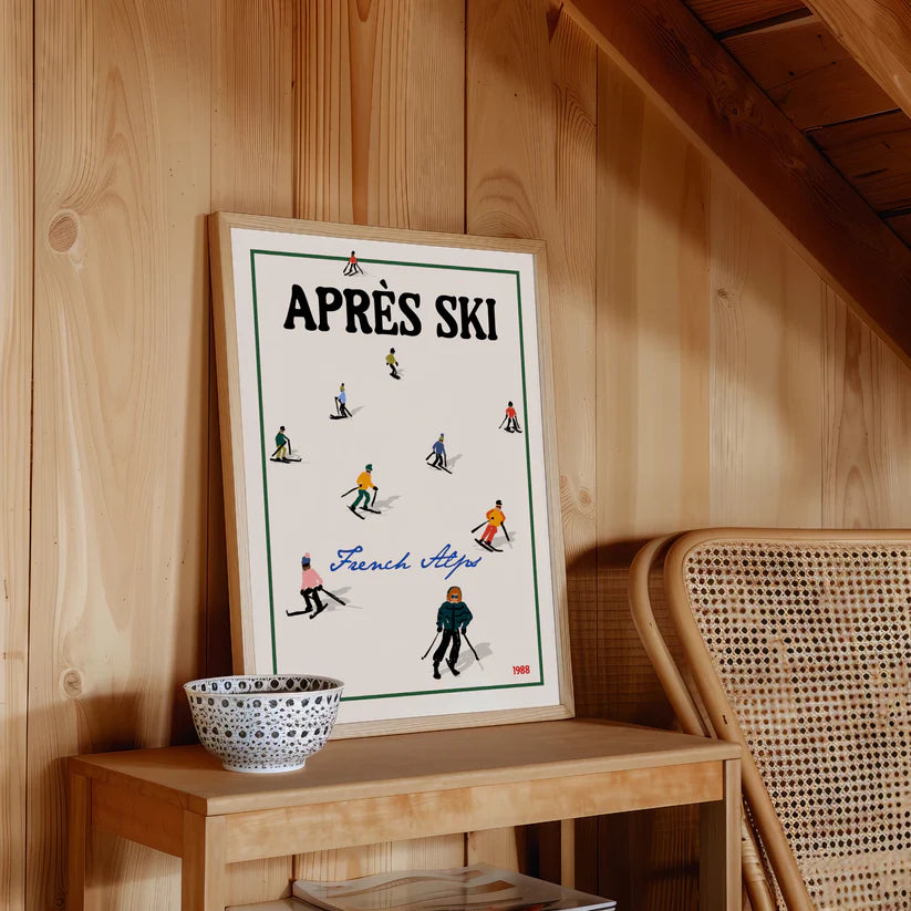 Apres Ski French Alps Print