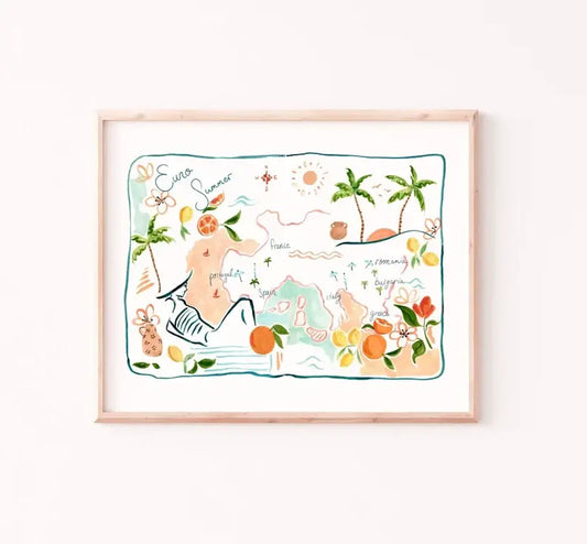 Euro Summer Art Print: 8x10”