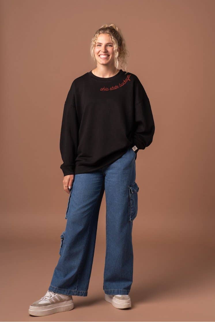 Ohio State Embroidered Supersoft Crew