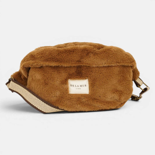 Faux Fur Fanny Pack – Camel Brown