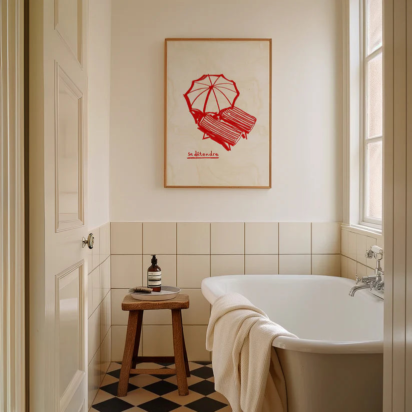 Se Detendre (Relax) Print