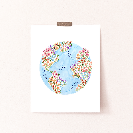 Blue Planet Art Print: 8x10”