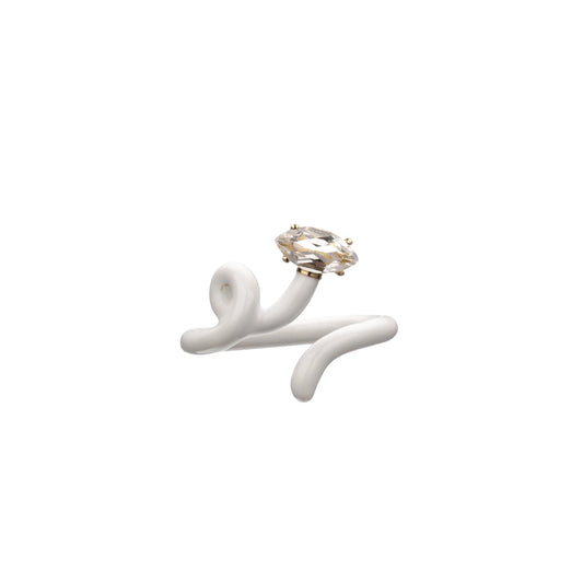 Baby Vine Ring White