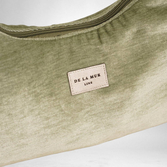 Velvet Small Evening Bag – Sage Green