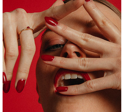 Golden Ruby & Diamond Ring