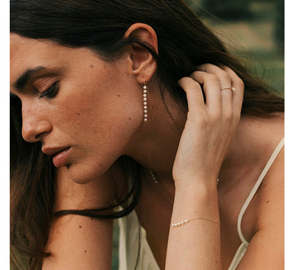 18K Gold Pearl and Diamond Ring