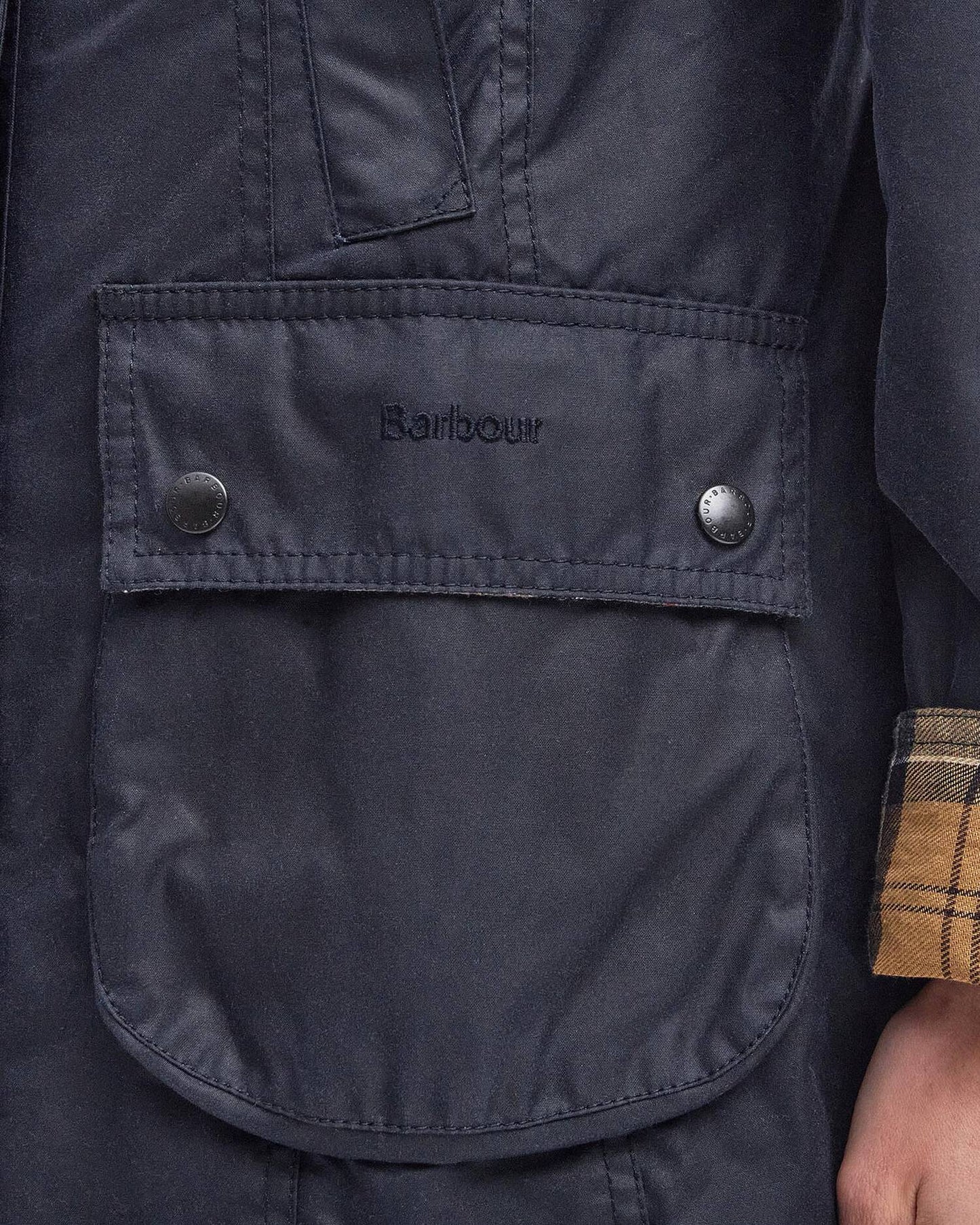 Barbour Beadnell Wax Jacket - Navy