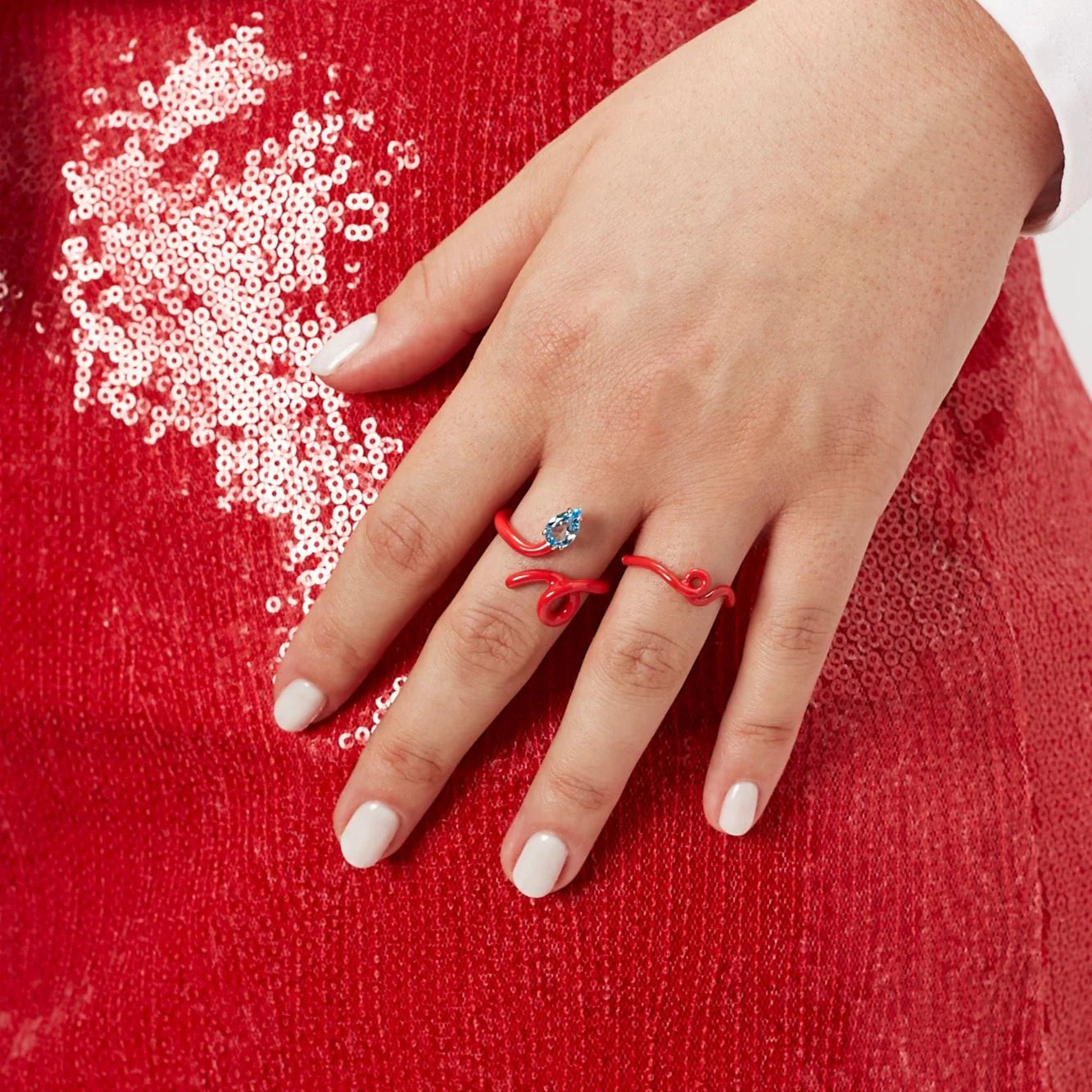 Baby Vine Ring Red