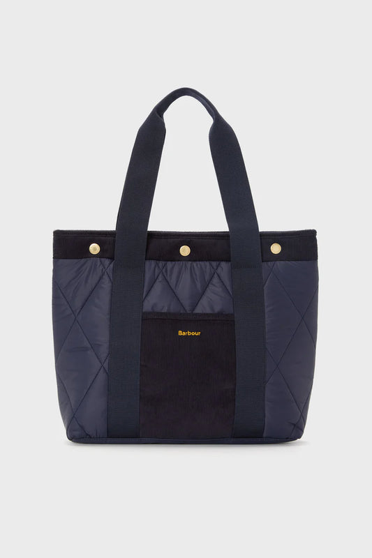 Barbour Healy Quilted Tote - Navy