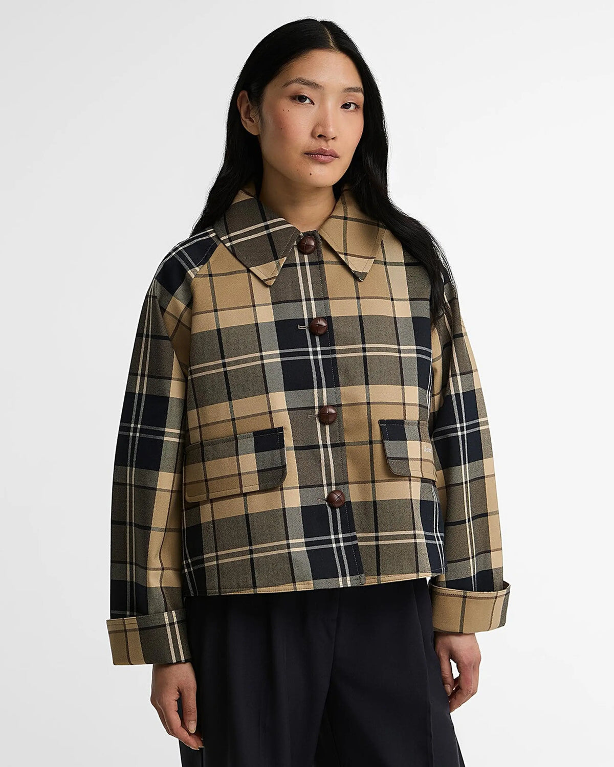 Women’s Barbour Delilah checked jacket in Birchwood Dress tartan