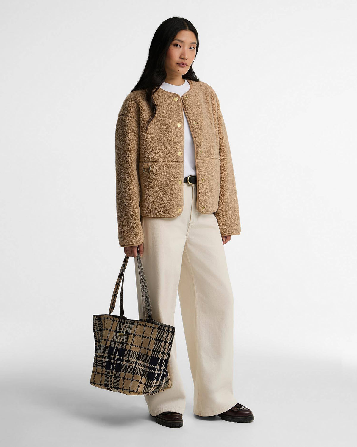 Barbour Layla Tartan Large Tote Bag – Birchwood Dress Tartan