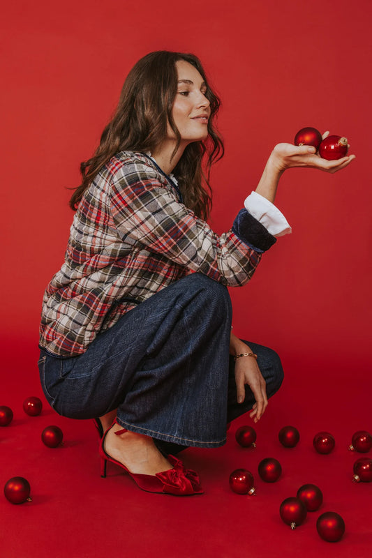 Daniela Quilted Jacket Plaid