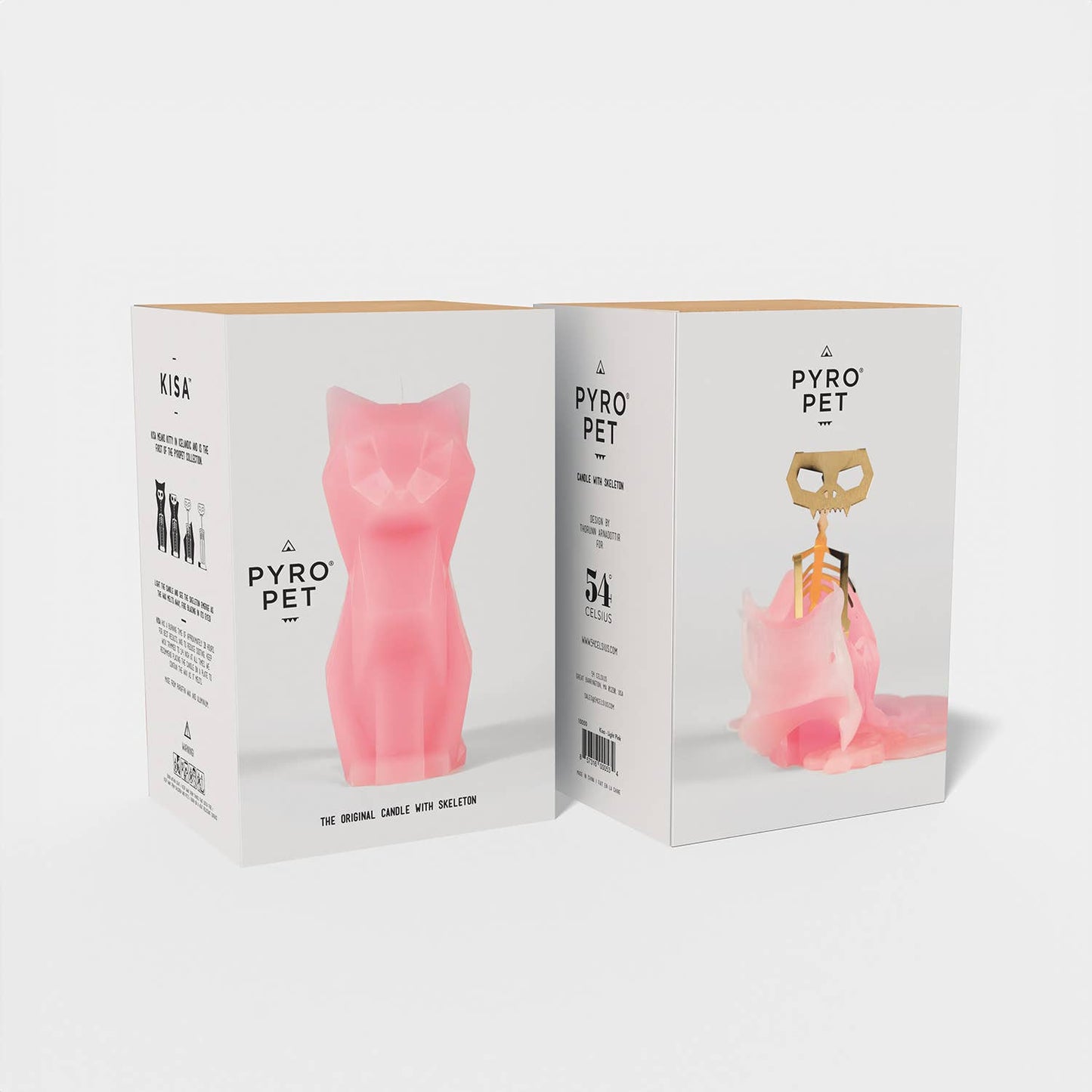 Pyropet Cat Skeleton Candle