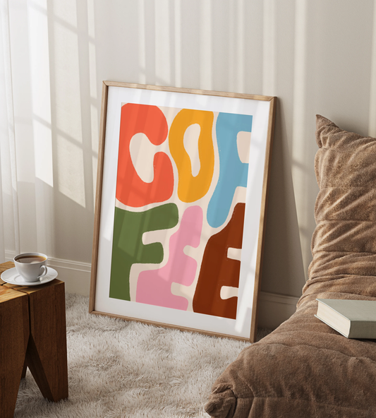Coffee Typography Print
