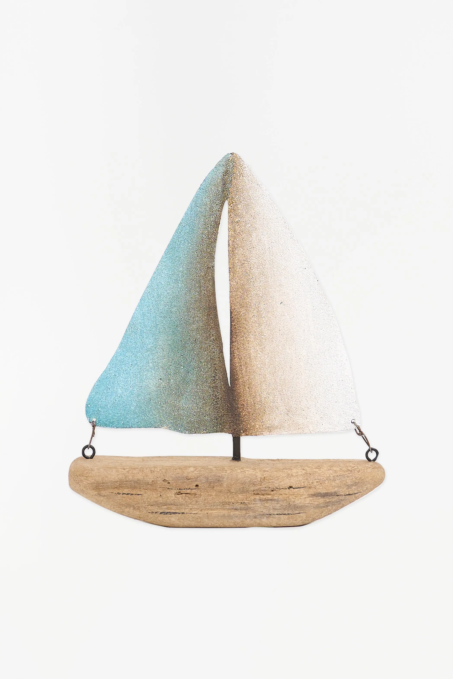 Blue Wooden Sailboat