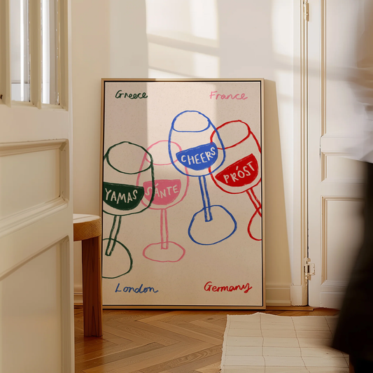 Cheers Glasses Print