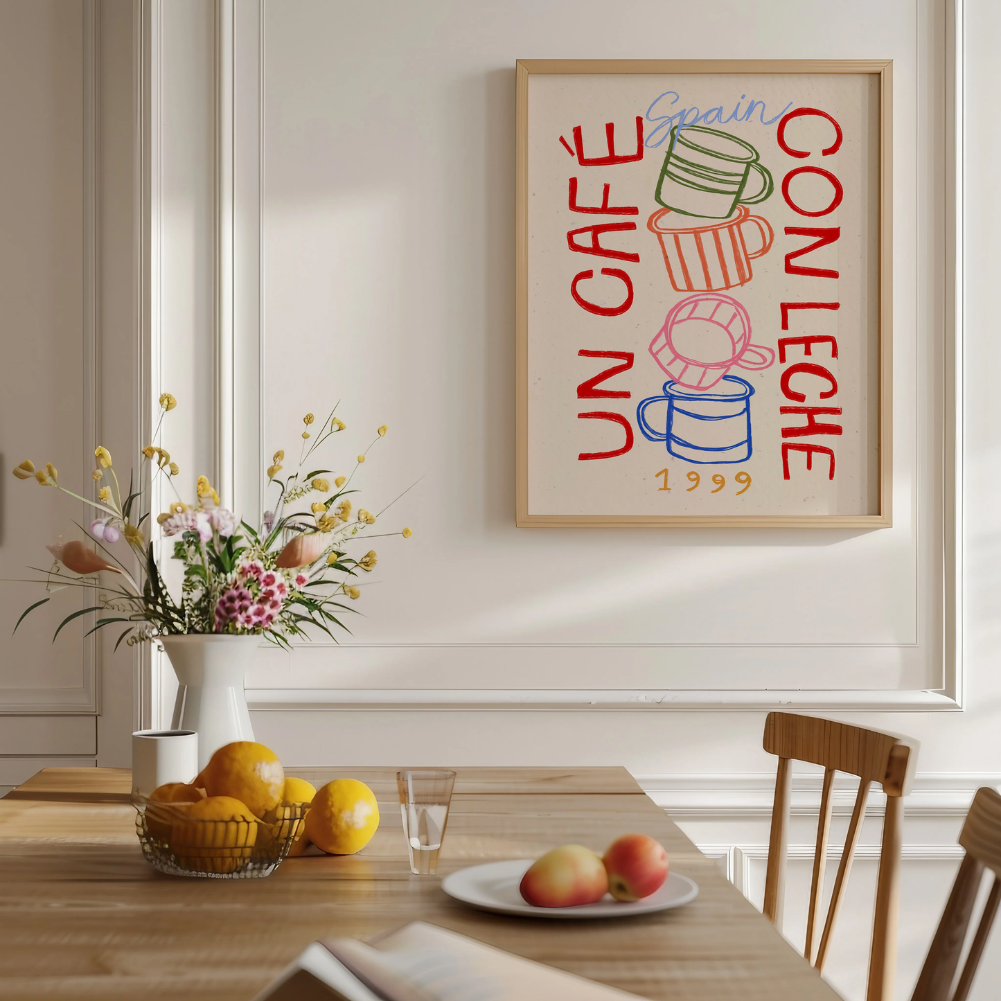 Un Cafe Con Leche Print