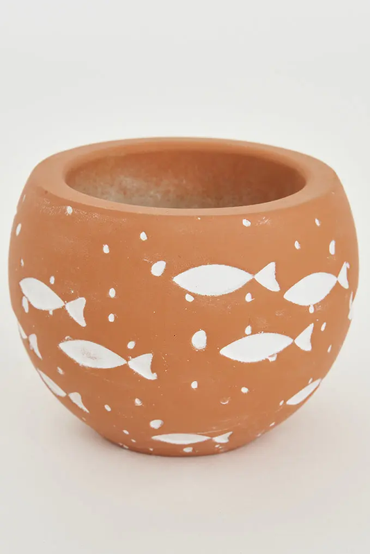 School Of Fish Planter Pot