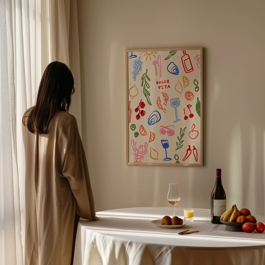 Dolce Vita Italian Print