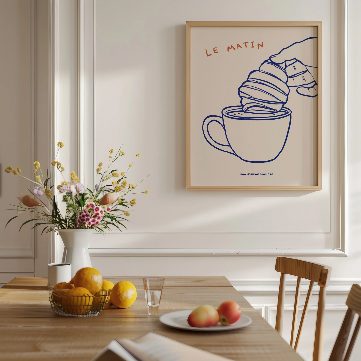 Le Matin Croissant Print
