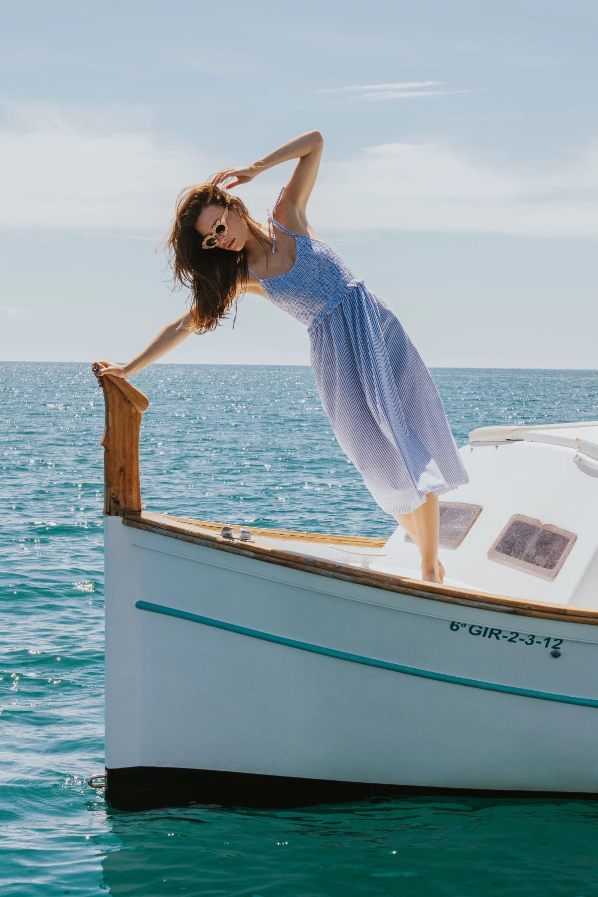 Blue Striped Nautical Dress