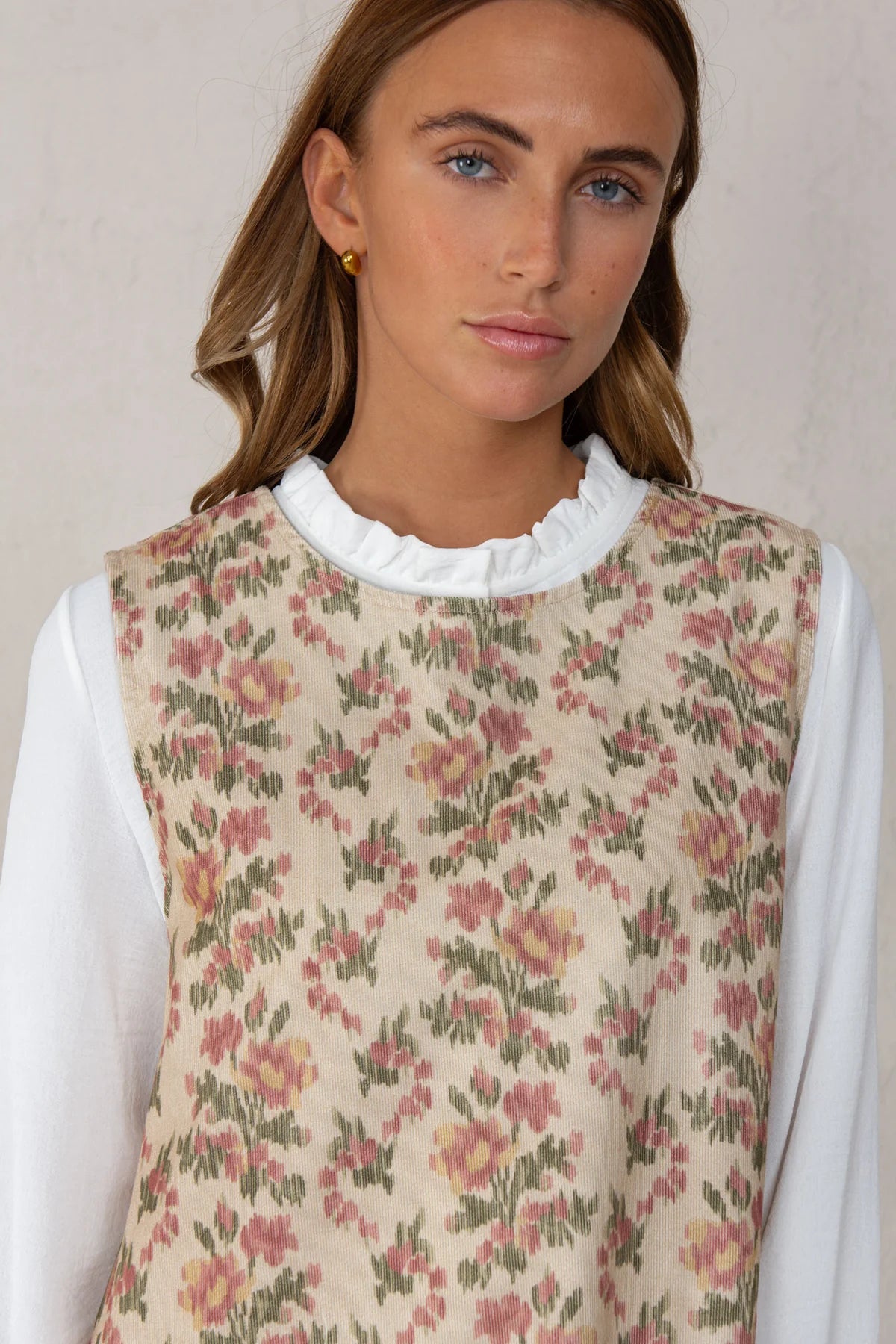 Gala Dress - Pink Flowers
