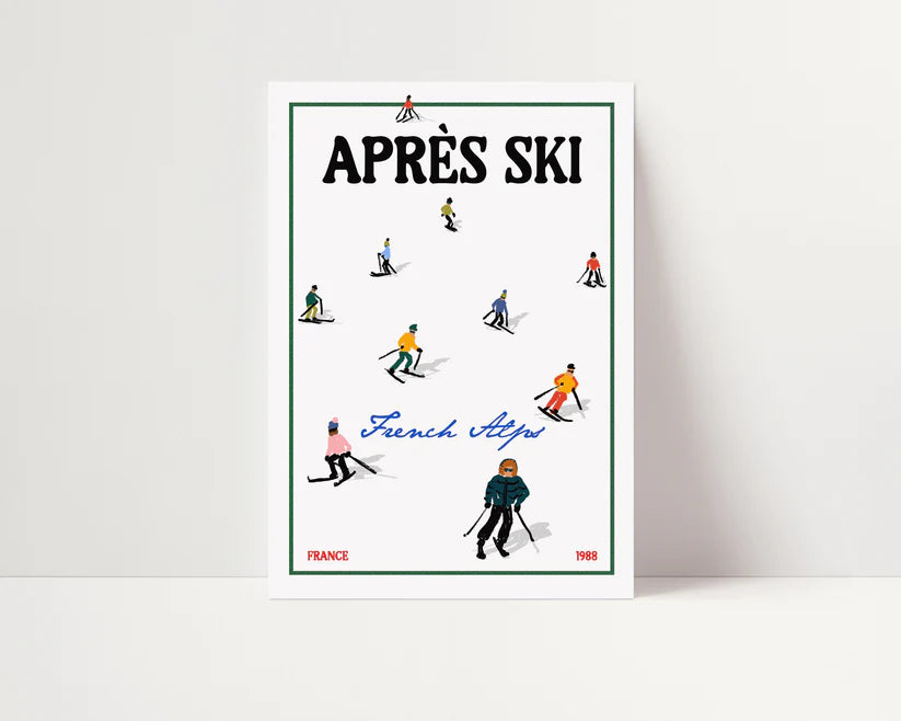 Apres Ski French Alps Print