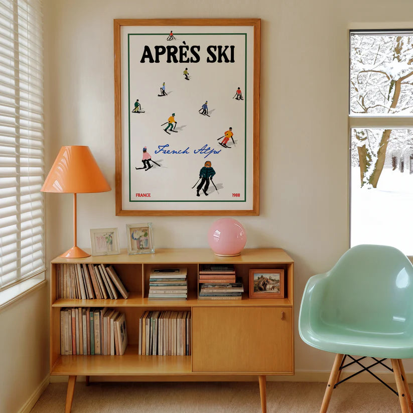 Apres Ski French Alps Print