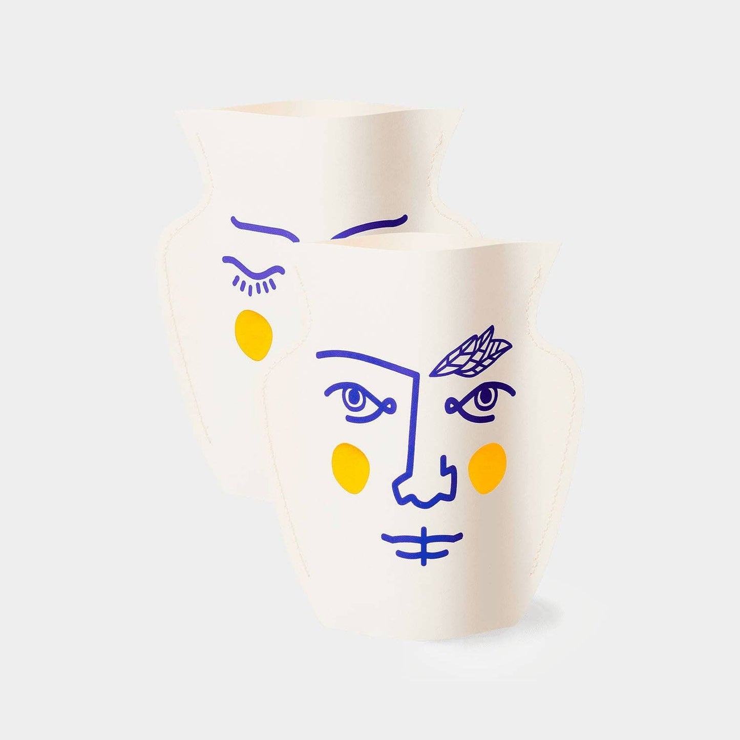 OCTAEVO Janus Mini Paper Vase (Double-Sided), Flower Vase