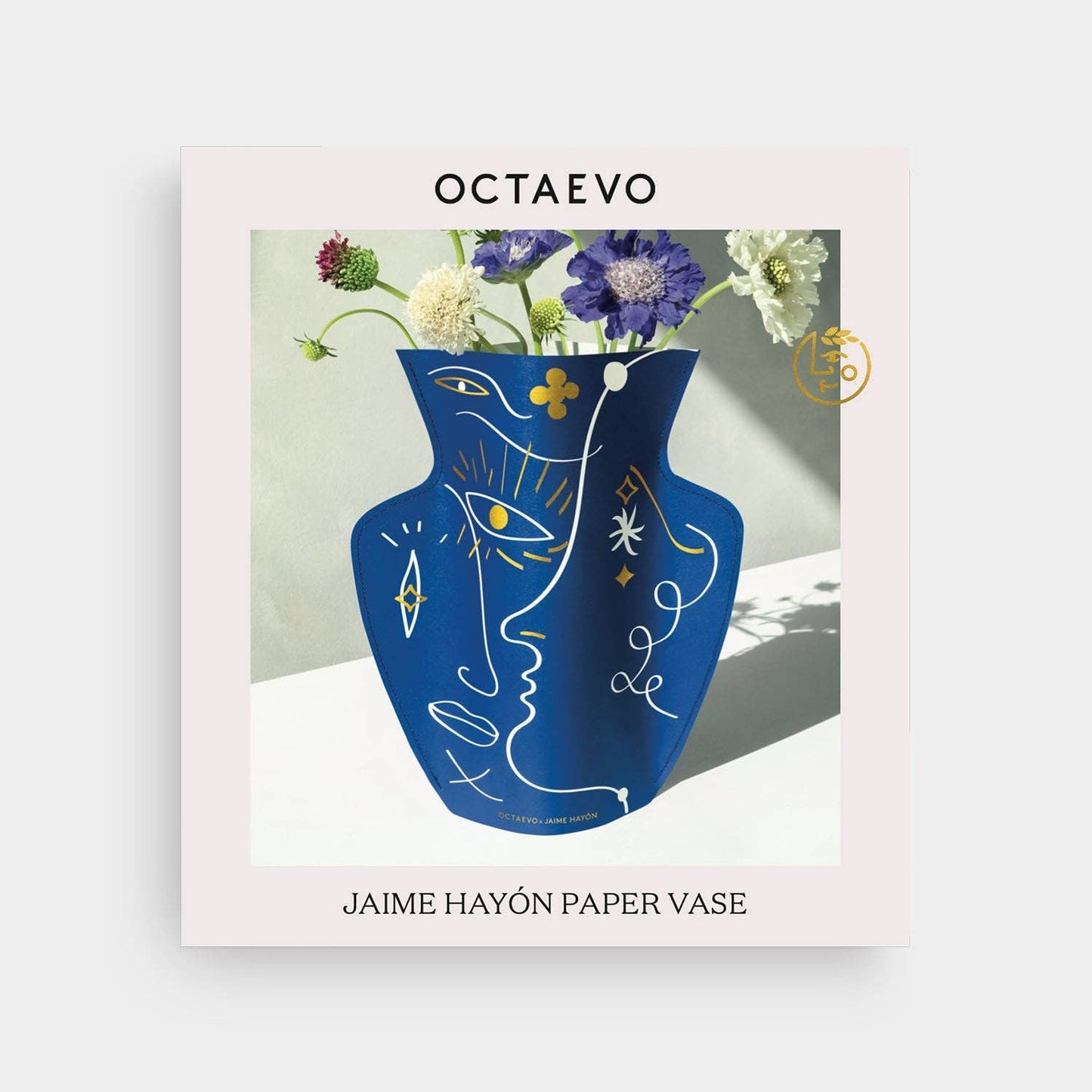 OCTAEVO Jaime Hayon Paper Vase - Blue
