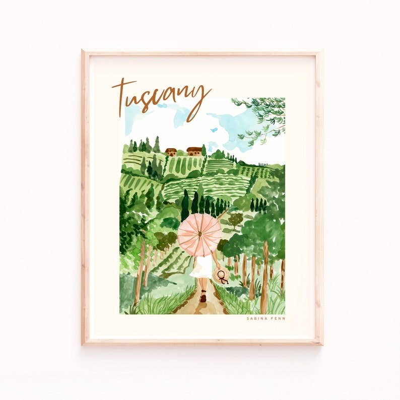 Tuscany Art Print: 8x10”