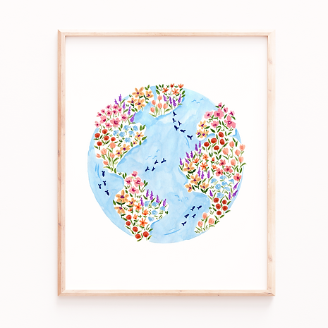 Blue Planet Art Print: 8x10”