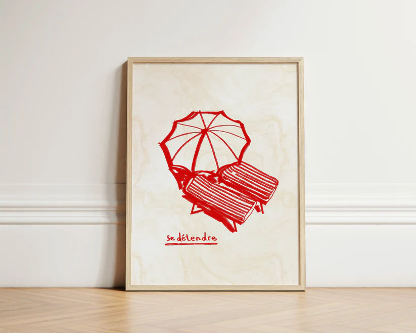 Se Detendre (Relax) Print