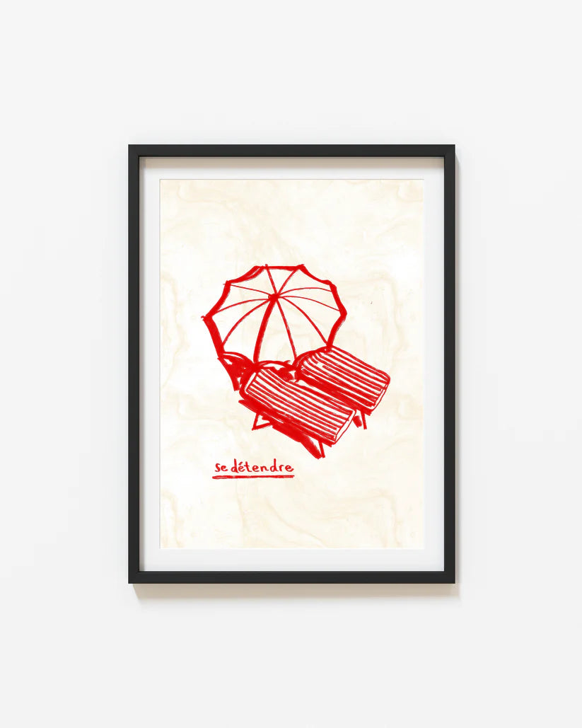 Se Detendre (Relax) Print