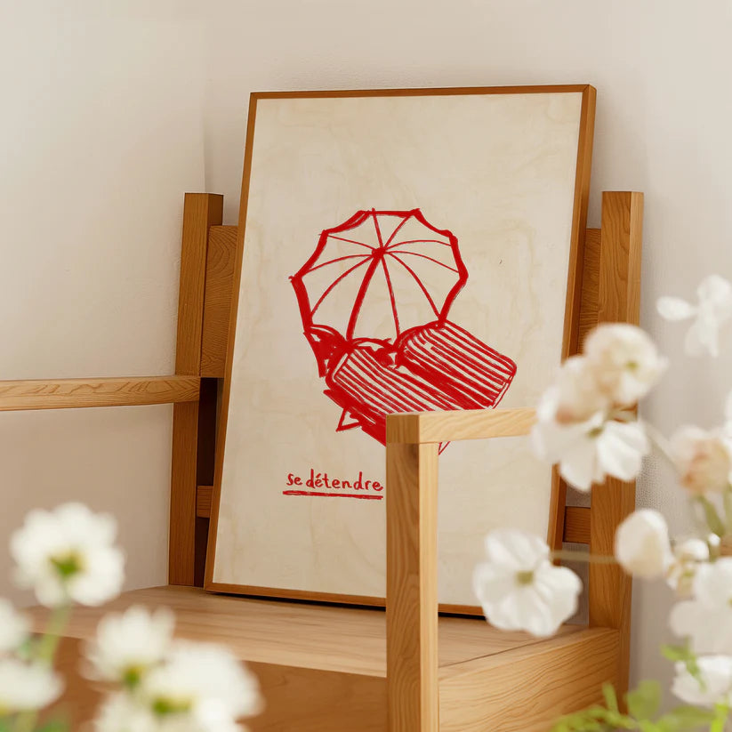 Se Detendre (Relax) Print