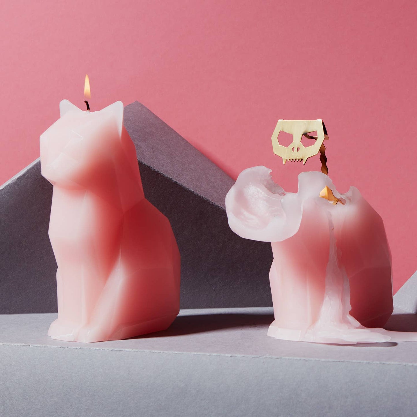 Pyropet Cat Skeleton Candle