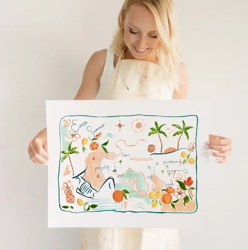 Euro Summer Art Print: 8x10”