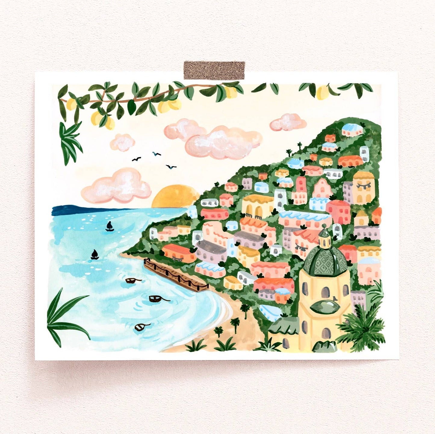 Amalfi Coast Art Print: 8x10"