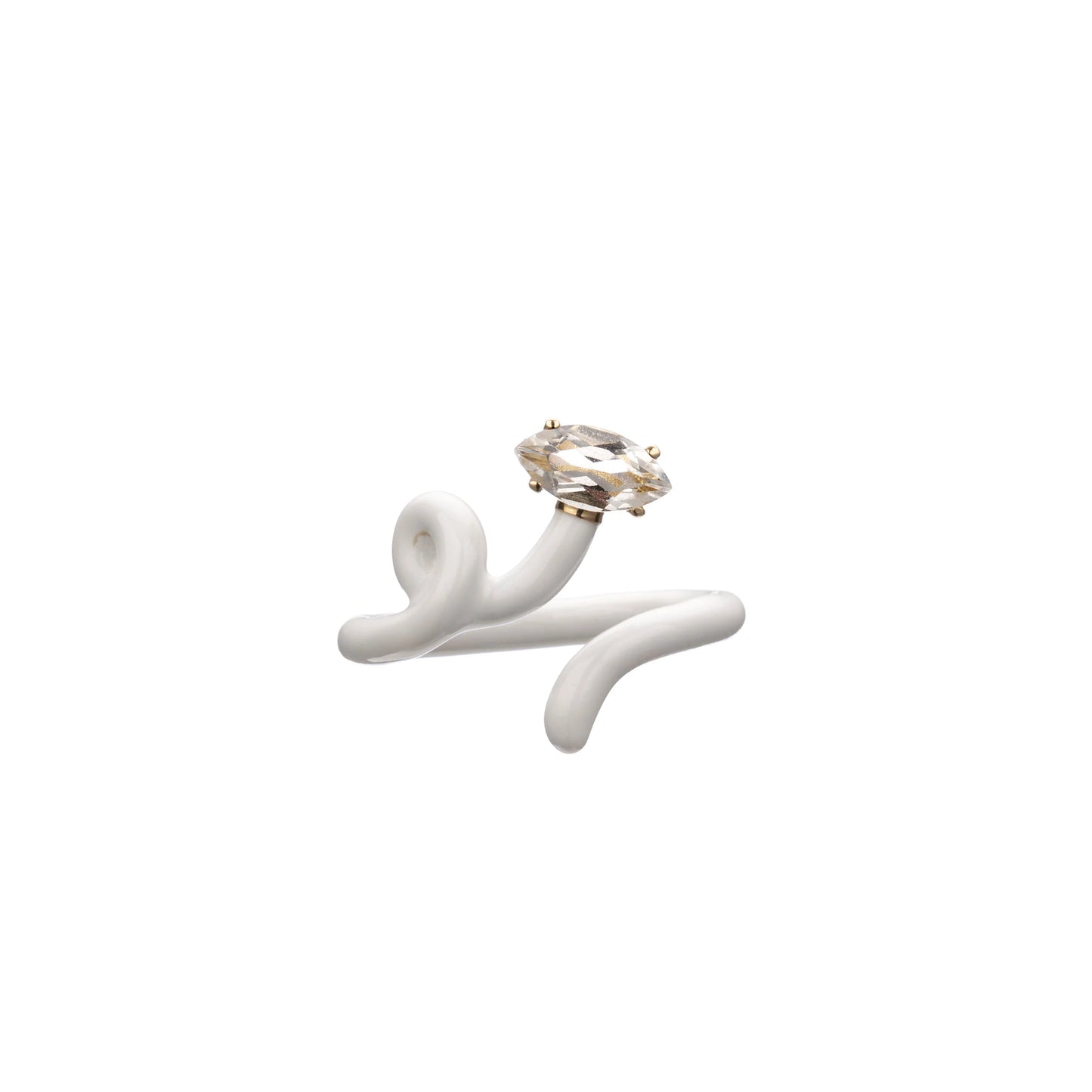 Baby Vine Ring White