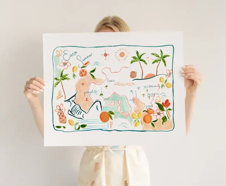 Euro Summer Art Print: 8x10”