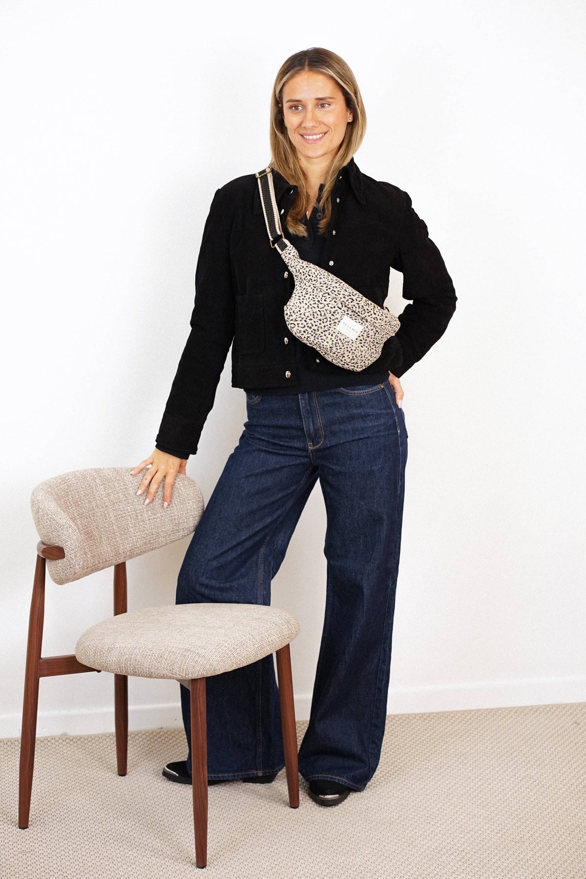 Leopard Jacquard Fanny Pack