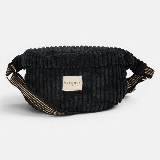 Corduroy Fanny Pack – Black