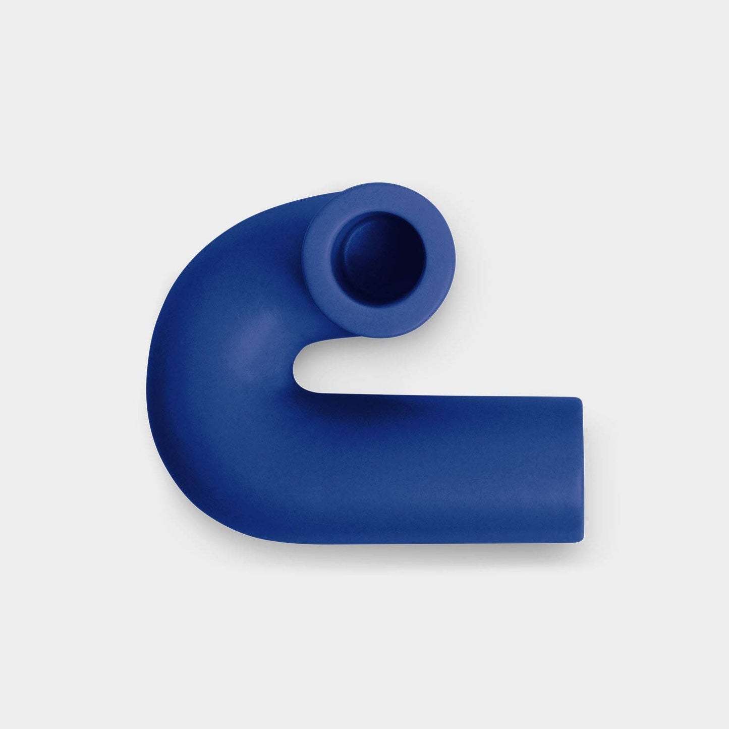 OCTAEVO Templo Candle Holder - Handmade from stoneware: Light Blue