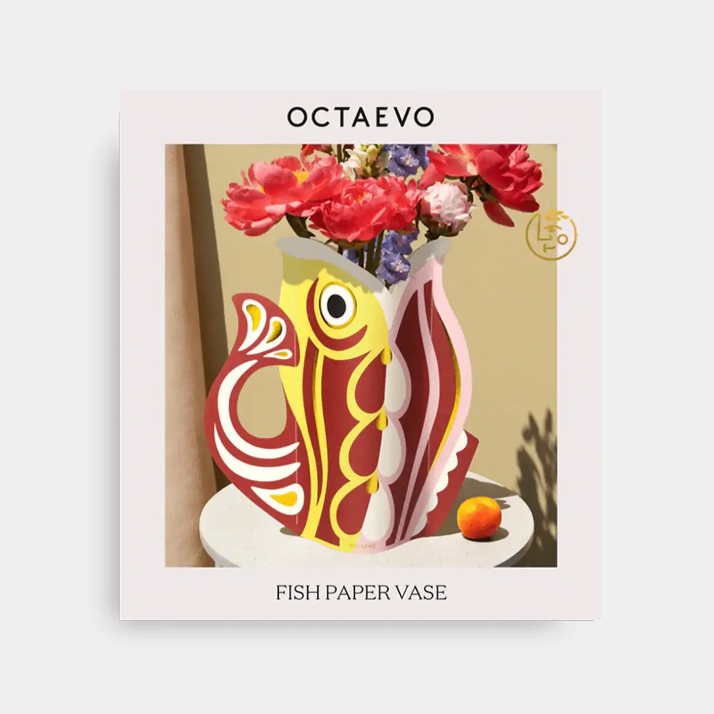 OCTAEVO Paper Vase Ruby Fish