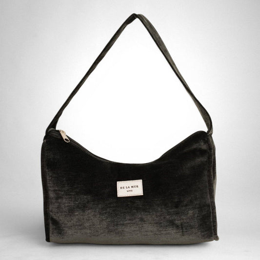 Velvet Evening Bag – Black