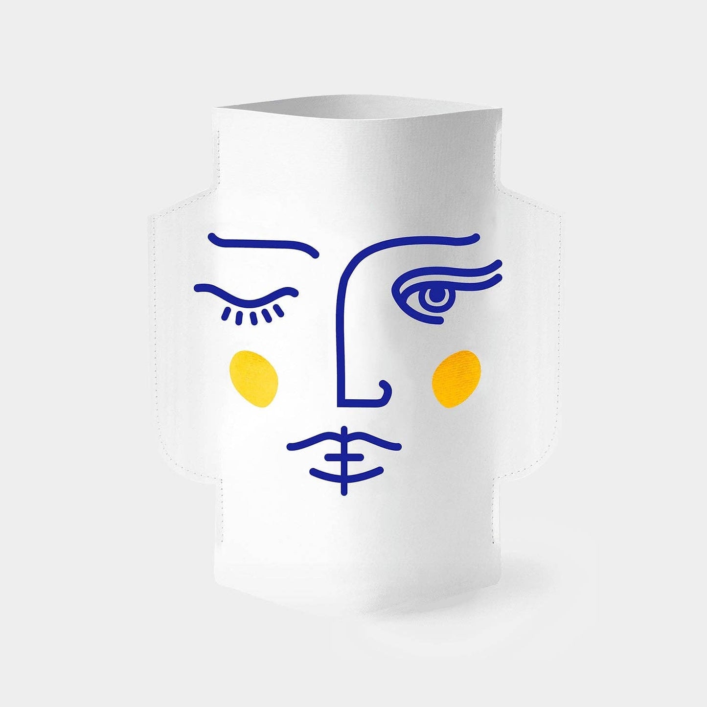 OCTAEVO Janus Paper Vase (Double-Sided), Flower Vase