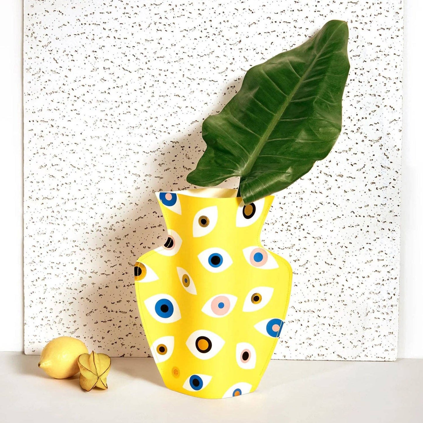 OCTAEVO Nazar Paper Vase, Flower Vase & Card Set