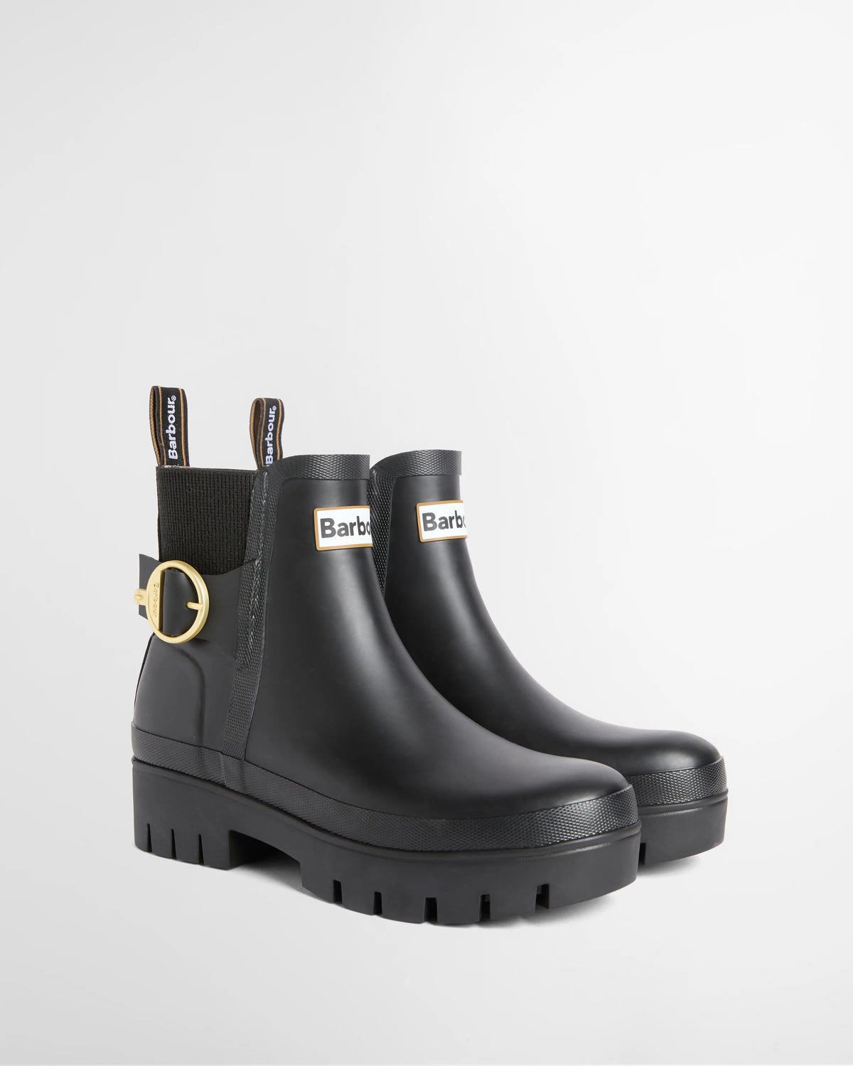 Barbour Hepburn Ankle Wellingtons in Black women’s rain boots