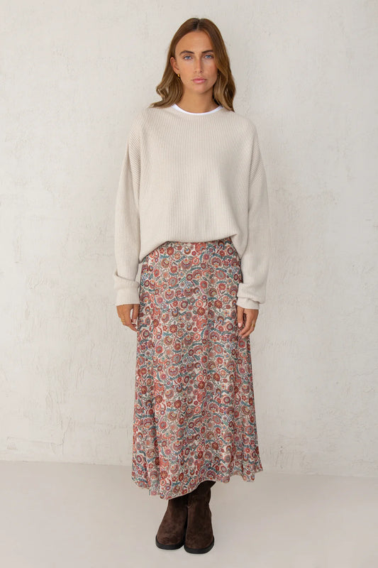 Carla Skirt - Garnet