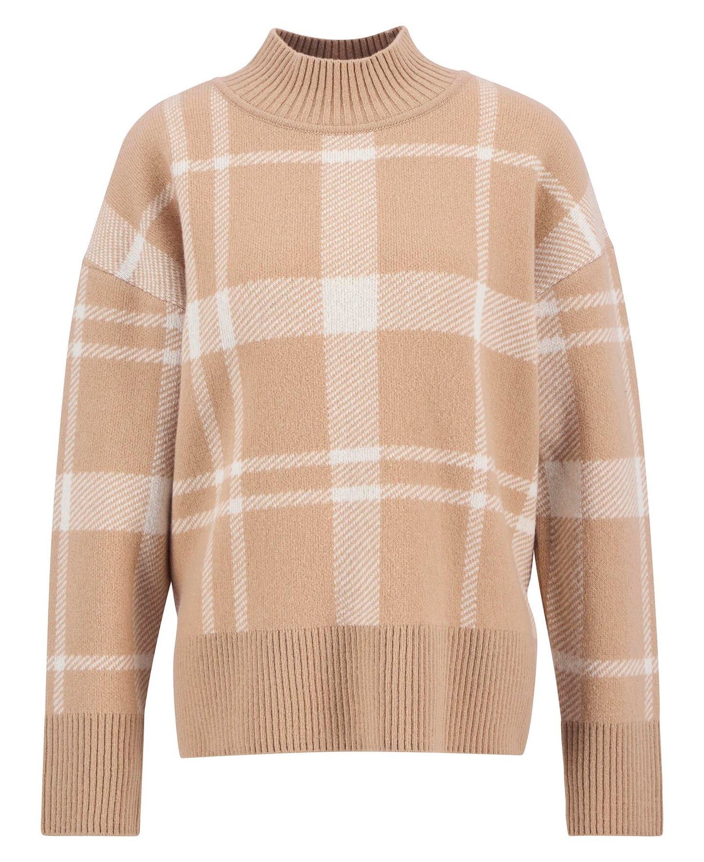 Barbour Harriet Tartan High-Neck Jumper